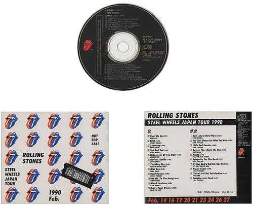 The Rolling Stones Steel Wheels Japan Tour + Banner Japanese Promo The Rolling Stones Steel Wheels Japan Tour + Banner Japanese Promo